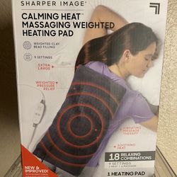 Calming Heat Massaging Weighted Heating Pad, 18 Combinations, Brand New $60 OBO