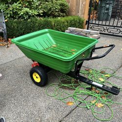John Deere Tow behind Trailer Cart  / With handrails