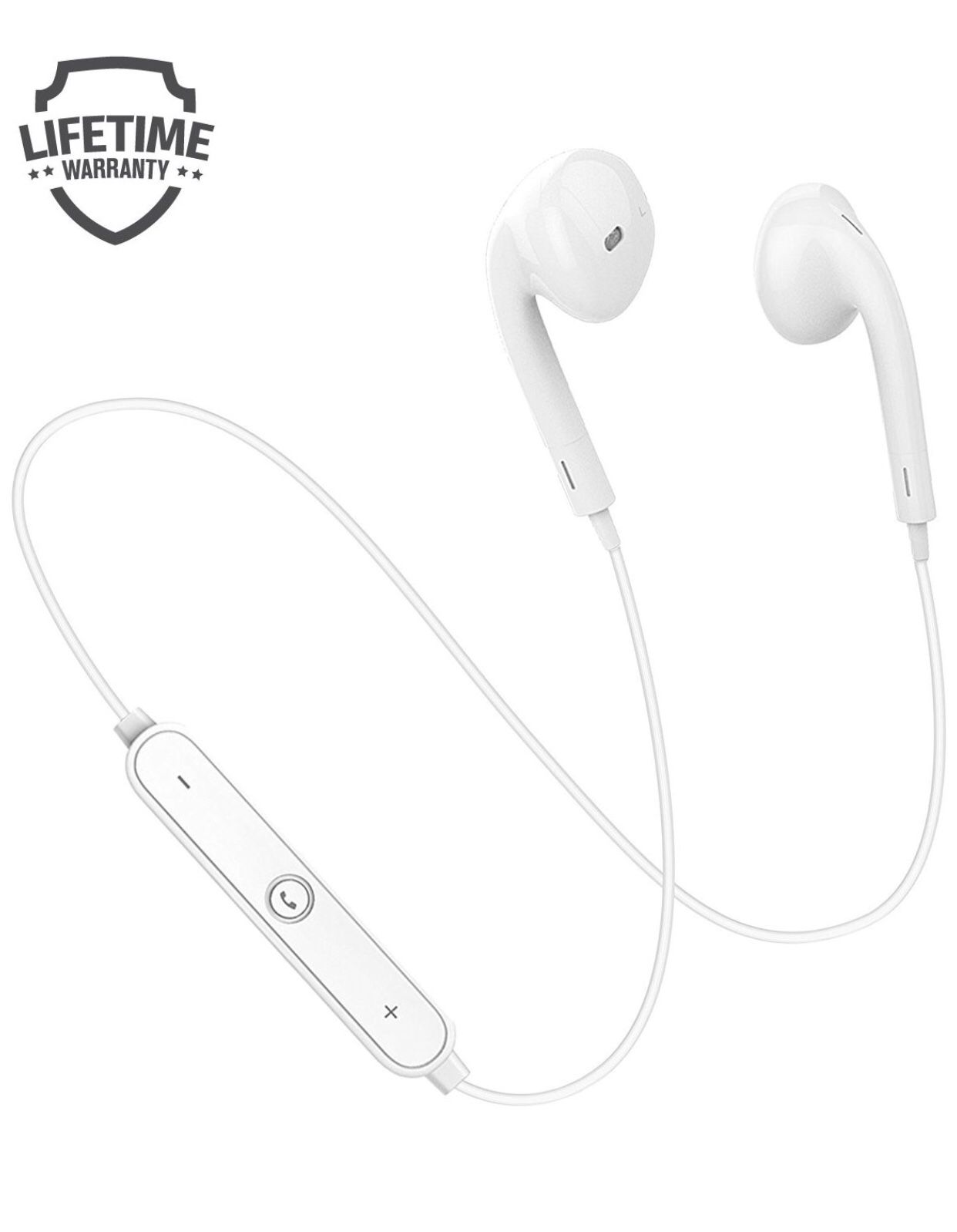 TruWire Bluetooth Earphones, Bluetooth 4.1 Headphones, Wireless Sports Headphones with Mic for iPhone X/10/8 Plus/7/7 Plus/Samsung S8/S7/Note 8/LG/HT