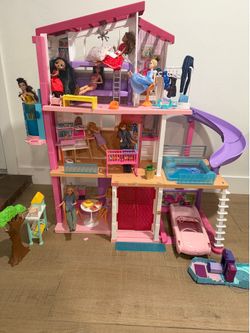 Barbie dream house 3 levels with pool and elevator