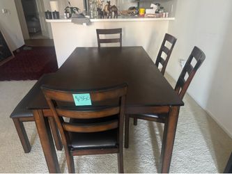 Dining set,  TV stand, and coffee table