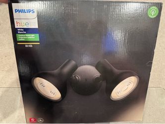 Philips Hue Ludere White Outdoor Security Light, 2 Hue PAR38 LED Smart Bulbs