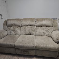Light Brown Recliner Sofa