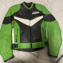 Kawasaki Leather Motorcycle Jacket 