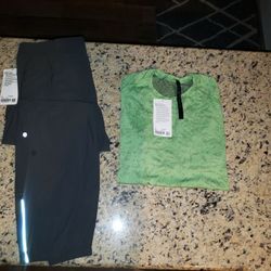 LULULEMON JOGGER PANTS AND TSHIRT
