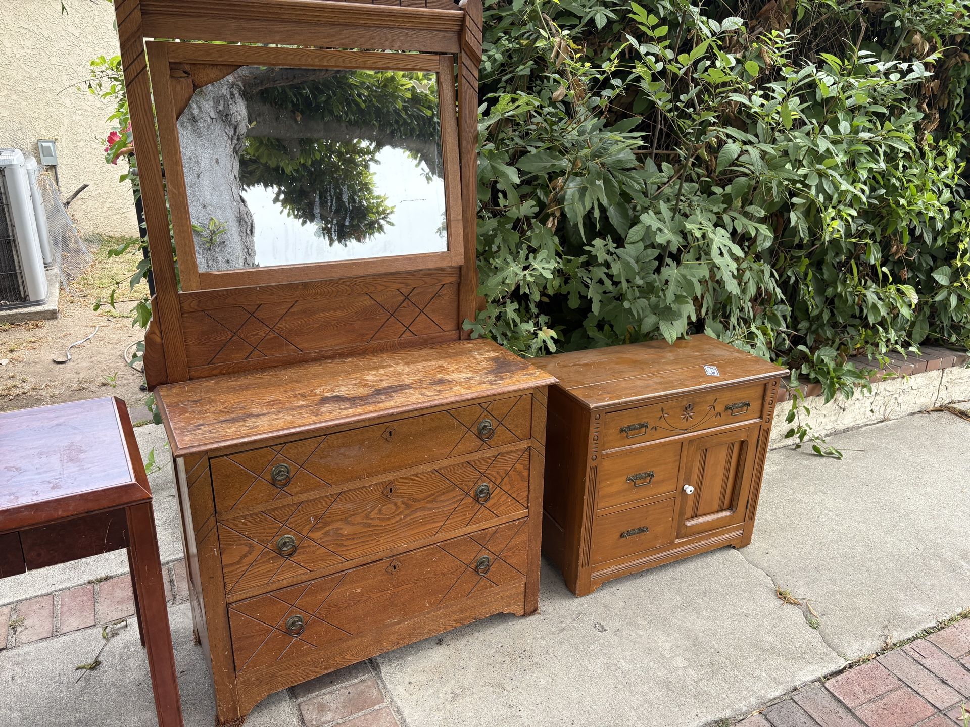 Wooden Dressers and Shelves Free