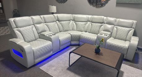 💞OM 💞  Brand New Living Room Power Reclining Sectional