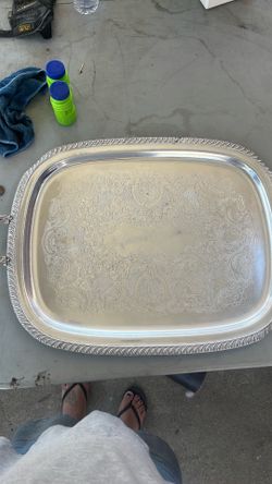 Vintage metal tray