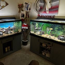 75 Gal Aquarium With Cabinet Stand Thumbnail