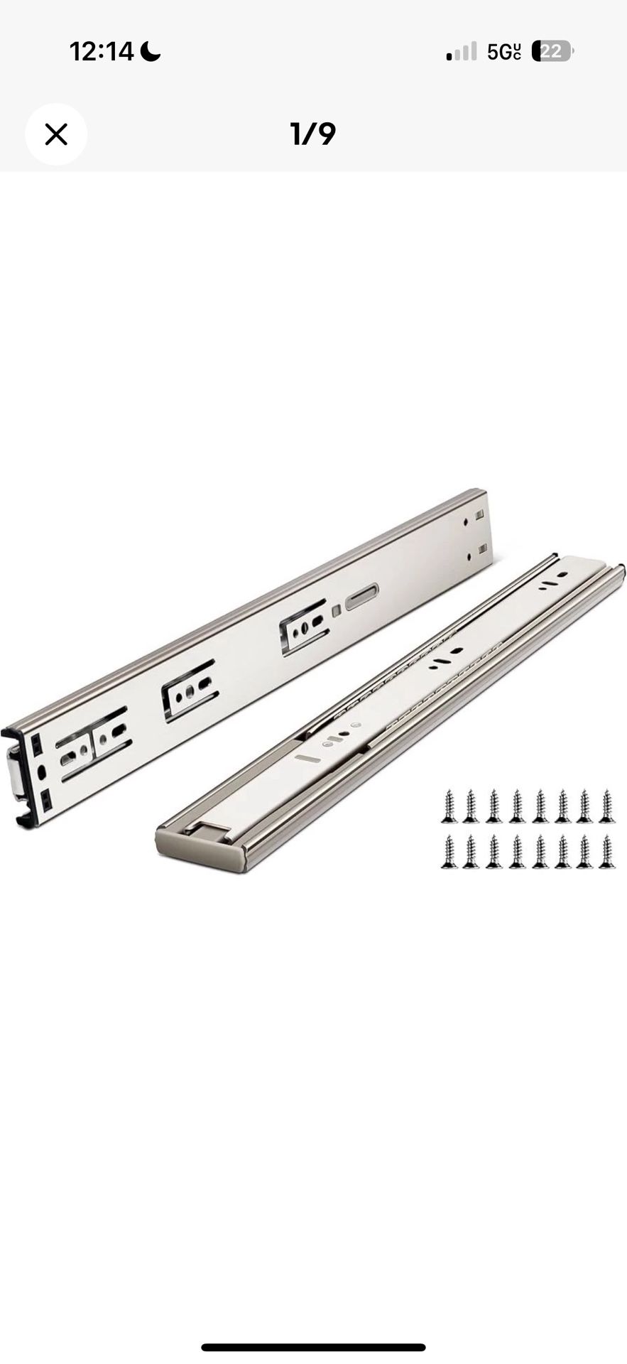 16 Inch Soft Close Drawer Slides Full Extension Ball Bearing Cabinet Rails Heavy Duty Drawer Runners with Screws 12 Pairs New Drawer Track Glides for