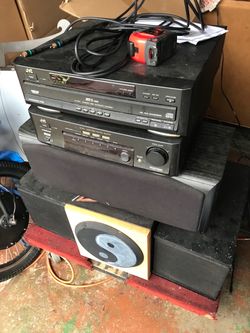 JVC 5-Disc CD Changer and AV Receiver Stack