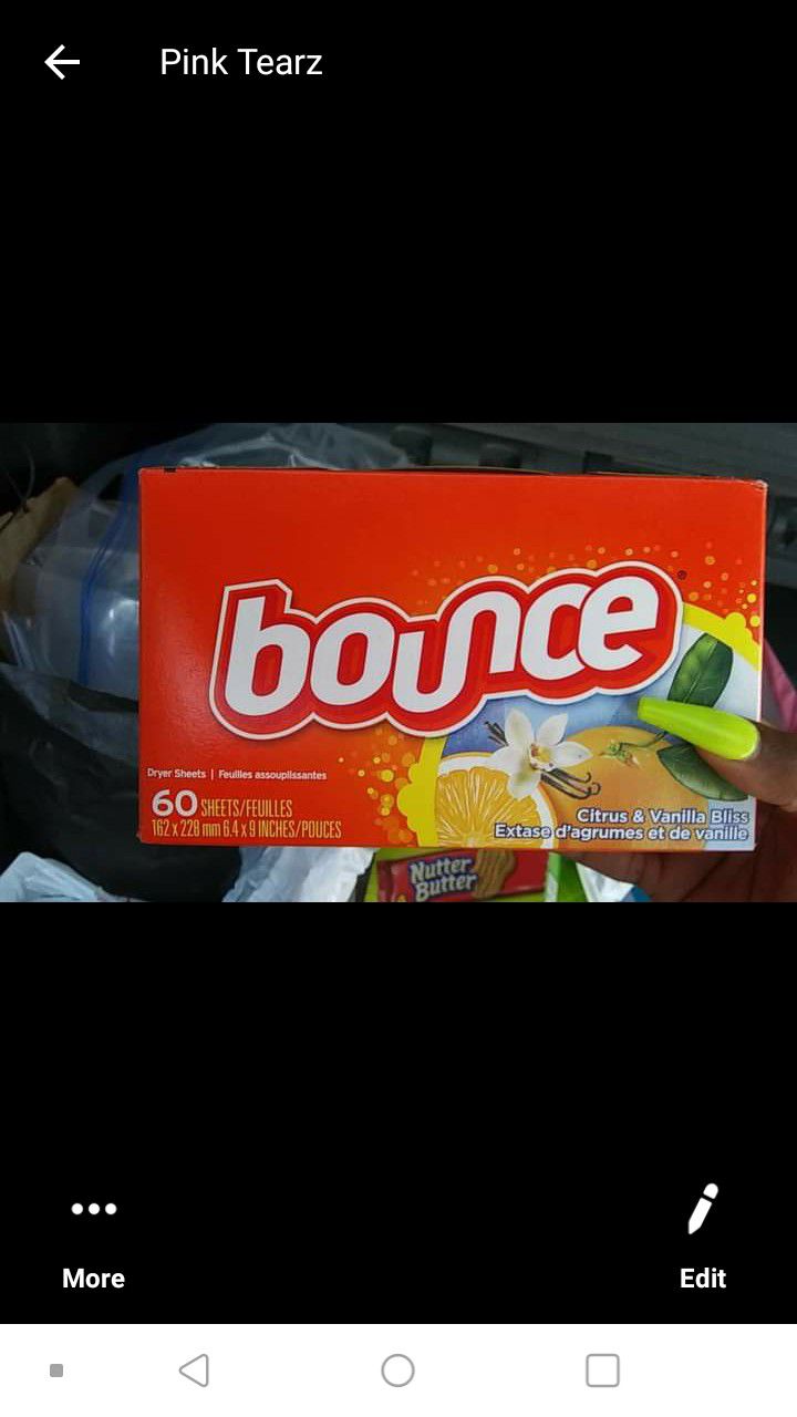 Bounce dryer sheets (60 count)