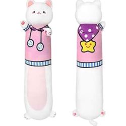 Brand New And Sealed Long Cat Plush Body Pillow 43” 