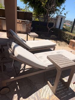 Outdoor Chaise Lounge Set with Cushions