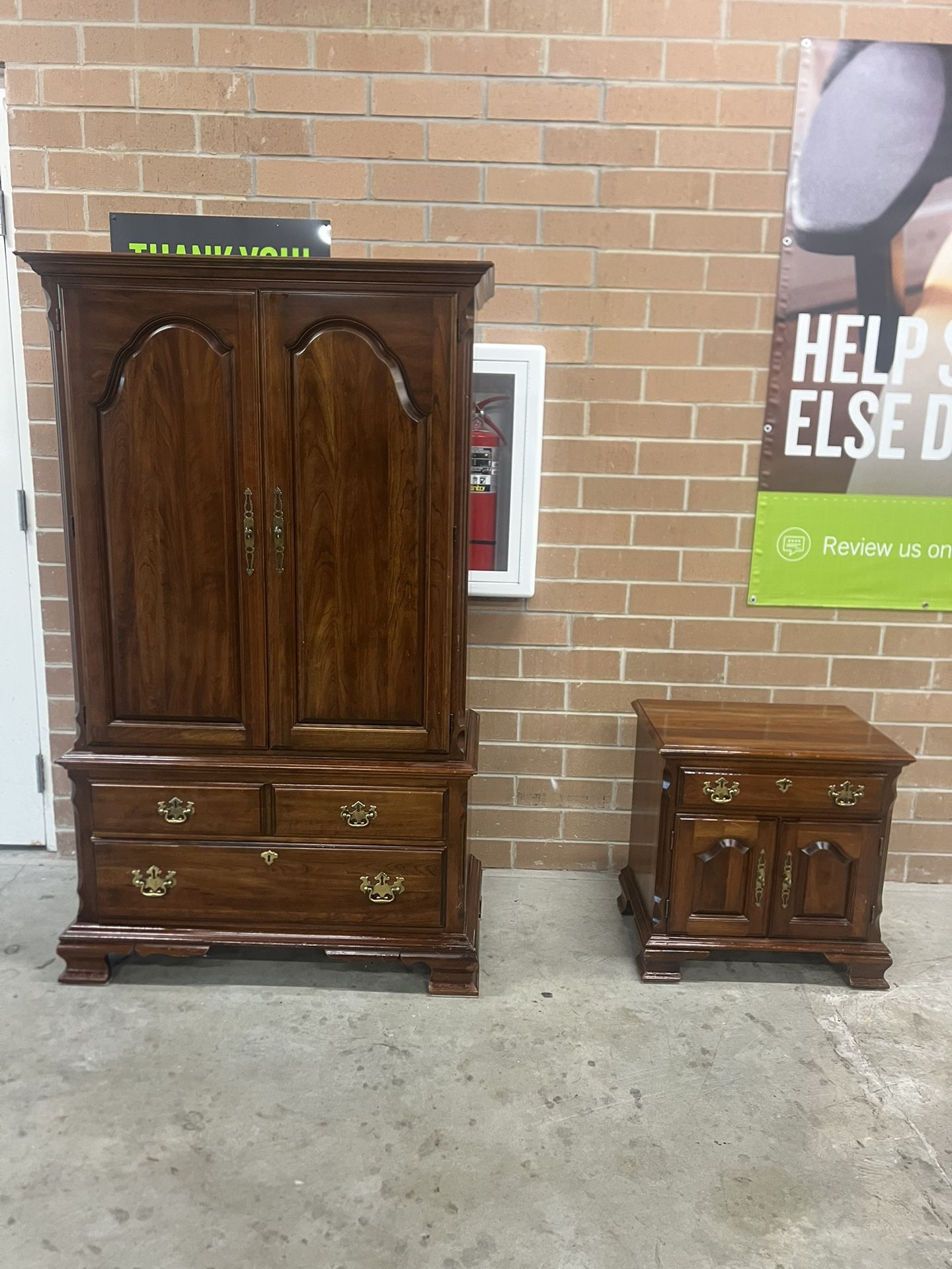 Pennsylvania House Armoire Wardrobe Dresser and nightstand