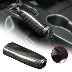 BRAND NEW FORD MUSTANG 2015-2023 REAL CARBON FIBER PARKING BRAKE CAR HANDBRAKE COVER