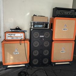 Orange 4x12 Cabinets (three)