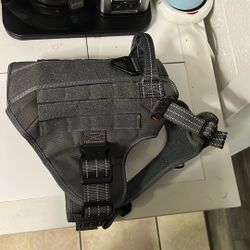 Grey Med Tactical Dog Harness