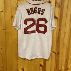 New Wade Boggs Signed Jersey COA