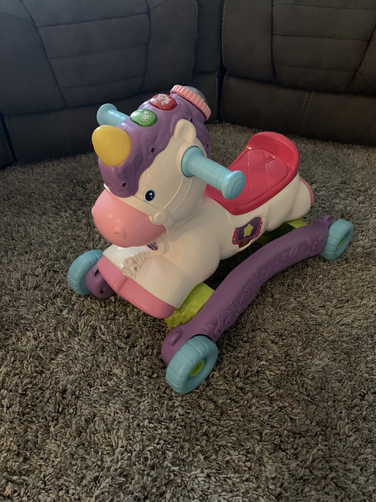 VTech Prance and Rock Learning Unicorn, Rocker to Rider Toy