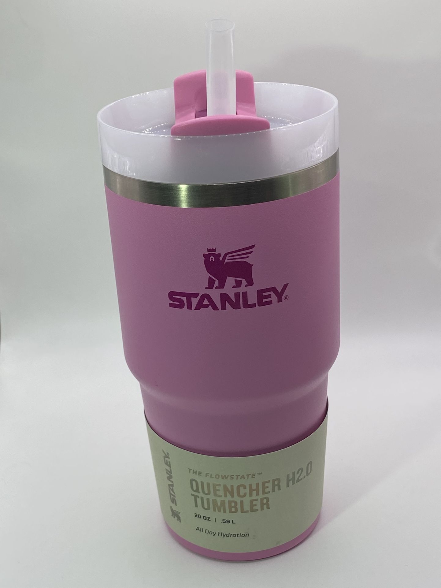 New Stanley 20 oz. Quencher H2.0 FlowState Tumbler, Peony