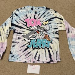 Tom And Jerry, Long Sleeve Shirt, Youth Medium $5