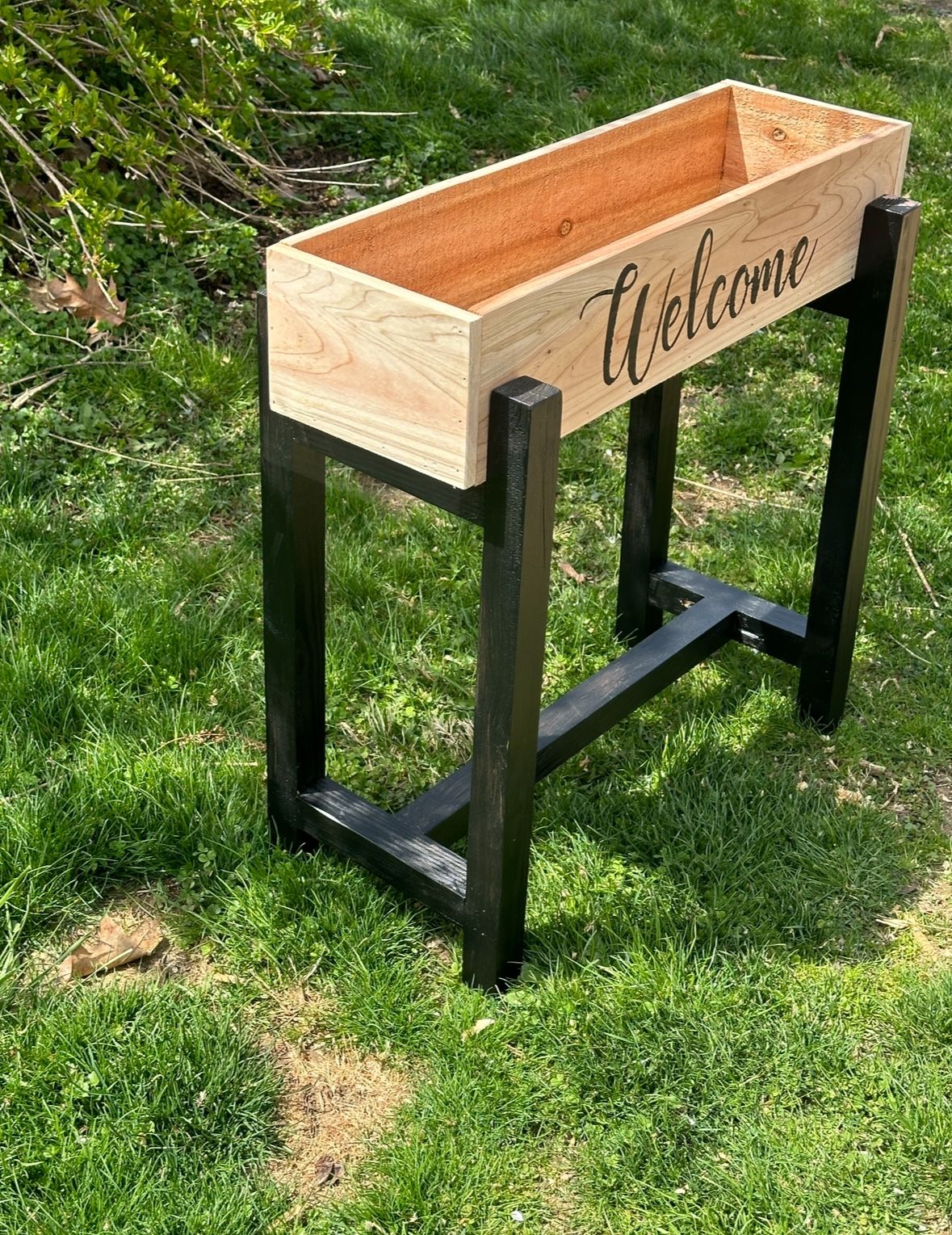 Planter Stand And Welcome Planter