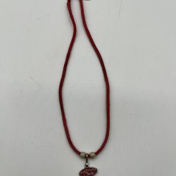 American Girl Club Pendant Red Necklace 