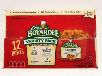 Chef Boyardee Microwavable Bowls Variety Pack, 12 Count 50%OFF