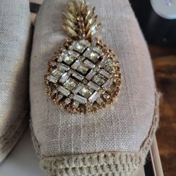Pineapple Espadrilles Size 6.5 Like New