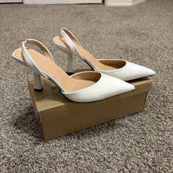 White Heels 6.5 (fit more like a 7)