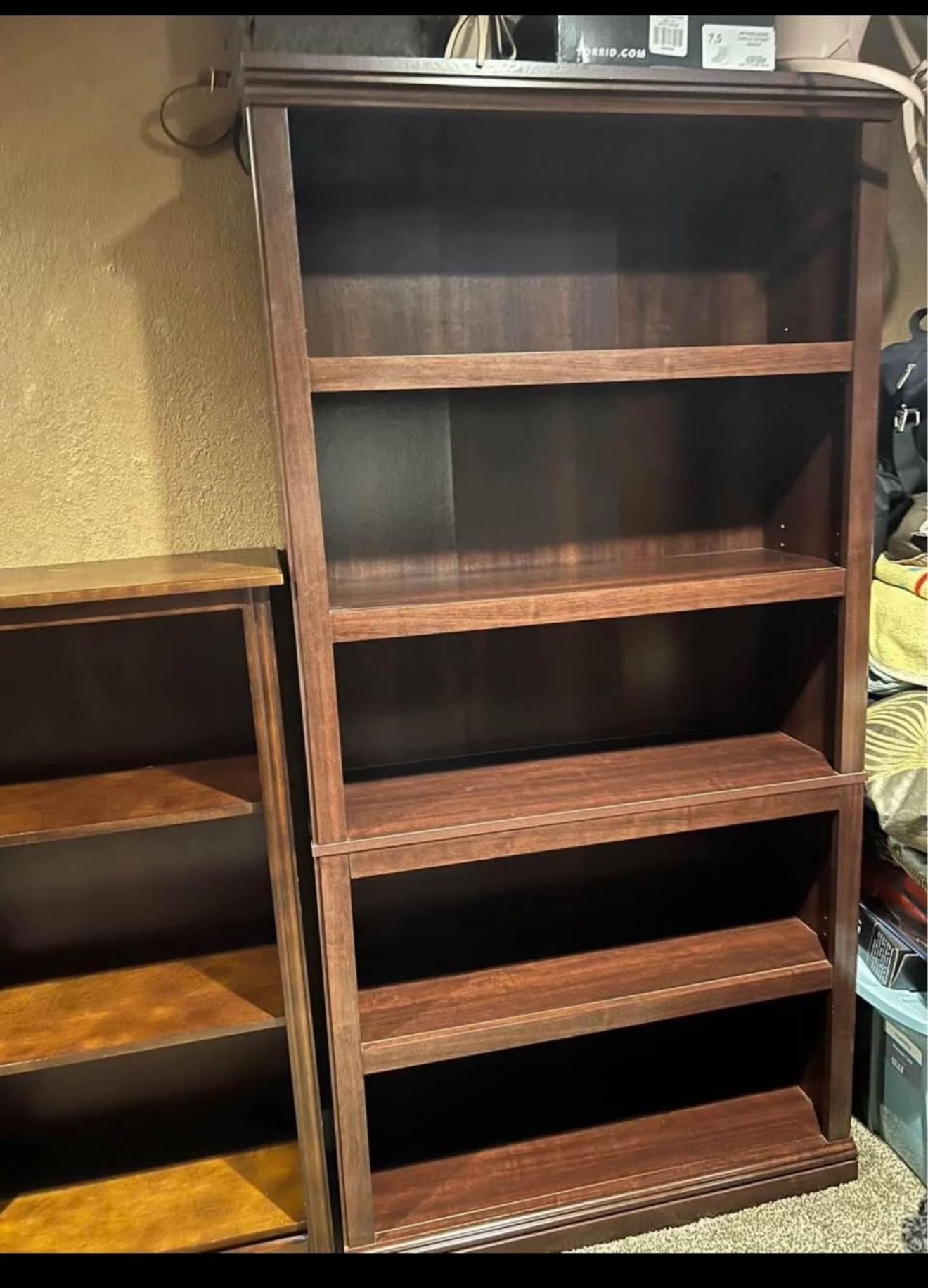 2 Brown Bookshelves Need Gone Today !