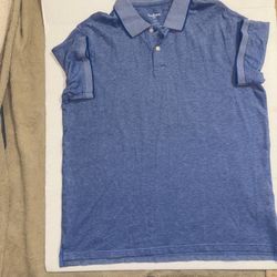 Goodfellow & Co Mens Size XLarge Blue Short Sleeve Loring Polo Shirt