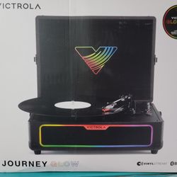 Victrola Journey Glow Illuminated Suitcase Record Player with Built-In Speakers