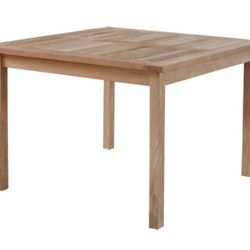New 53” Square Teak Outdoor Table.