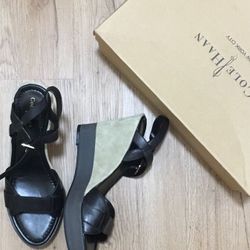 BRAND NEW COLE HAAN WEDGE SANDALS SIZE 8.5