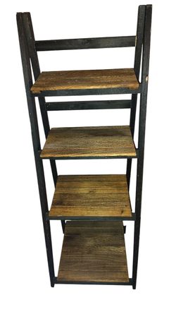 Wood Ladder Shelf