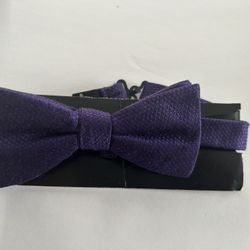 Bow Tie Purple Adult New
