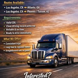 CDL DRIVERS NEEDED!!