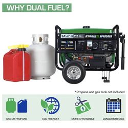 Duromax Generator 4850 Watt Dual Fuels Gas And Propane