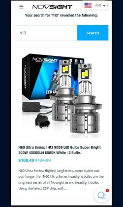 N60 Ultra Series | H13 9008 LED Bulbs Super Bright