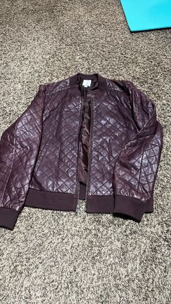 Halogen Genuine Leather Jacket 