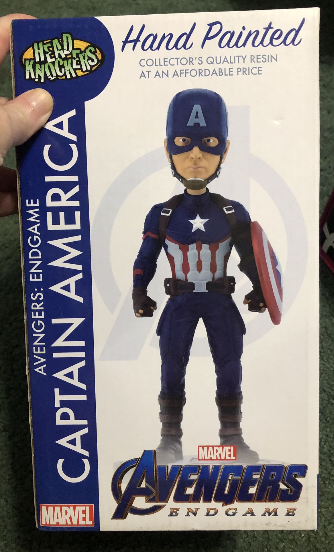 CAPTAIN AMERICA INFINITY SAGA HEAD KNOCKERS STATUE NEW