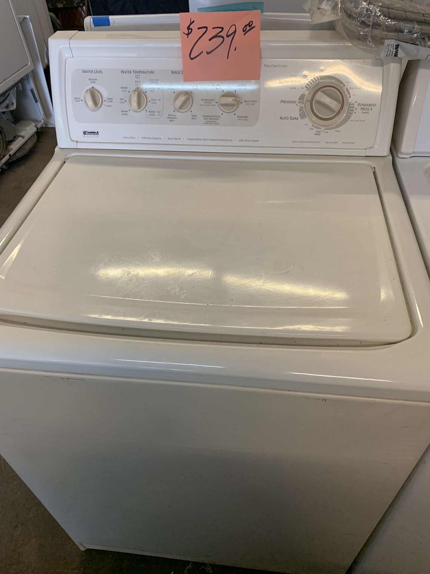 Kenmore Washer . Warranty . Delivery Available . 2522 Market st. 33901
