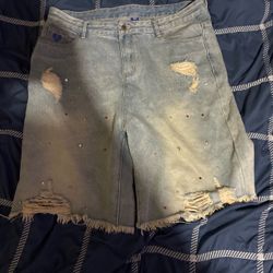 Blue jorts