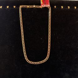 Two Tone Cuban Necklace 14k 26.7 Grams 20in