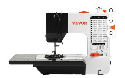 VEVOR Sewing Machine, Portable for Beginners with 38 Built-in Stitches UFR-738