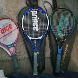 Three Prince Tennis Rackets (Price Is For All 3 Rackets)