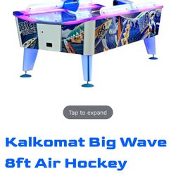 Big Wave Waterproof Outdoor Air Hockey Table