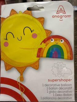 Sun rainbow balloon